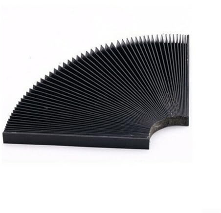 Glewi Copertura a soffietto a fisarmonica per fresatrice CNC, protezione flessibile piatta, panno resistente all'olio 3, pieghevole 15 mm (245 mm)