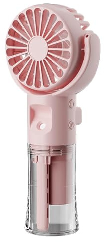 Portable Fan,Rechargeable Handheld Spray Water Mist Fan - USB Rechargeable Cooling Gadgets Small Air Cooler with Mist Spray for Women Men Adults Travel Walking