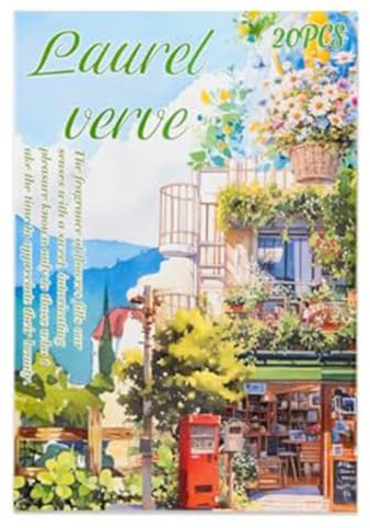 Jnchdghwa per Scrapbook, Washi per Journaling, 20 Fogli per Forniture per Scrapbook D
