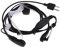 B Blesiya Cuffia 2-Pin Gola Microfono con Auricolare PTT Headset di Sicurezza e Bodyguard per Midland G6, G7, G8, G9, G12