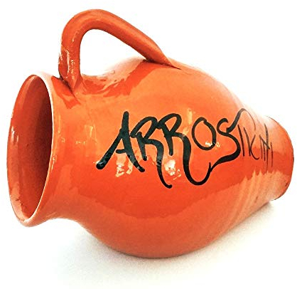 Mancini e Mancini srl Brocca Forma ad anfora Porta arrosticini da tavola in Terracotta