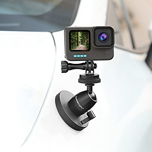 Forevercam Support de caméra magnétique et Support de caméra magnétique Pied magnétique Nootle Mini rotule en métal Robuste Se Fixe solidement à l'acier ou à d'autres Surfaces magnétiques