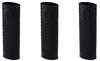 MroMax Silicone Hot Handle Holder Sleeve, Pan Pot Handle Cover Black 6.1-inch Long 3Pcs