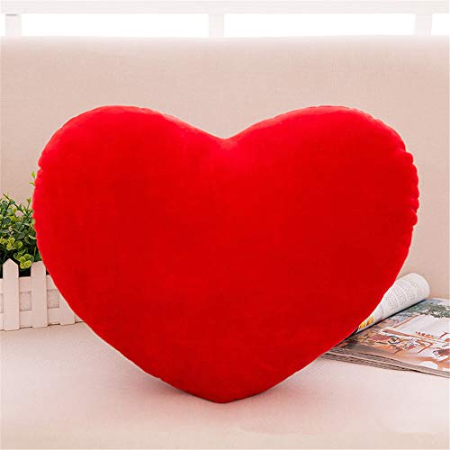 Nicole Knupfer Herzkissen Plüschkissen Kuschelkissen Sofa Room Dekoration Sitzkissen für Geburtstag/Valentinstag (Rot,30 * 38cm)