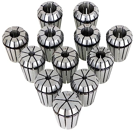 ER25 Spring Collet Set - 12 Pcs ER-25 Collet Chuck for CNC Milling Lathe Tool Workholding Engraving Machines Collets