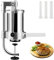VEVOR Poussoir à Saucisses Manuel 1,5 L Machine à Saucisses Verticale à Pince de Table Ensacheuse Saucisse en Inox Alimentaire 3 Tubes de Remplissage pour Churros Saucissons Restaurant Supermarché