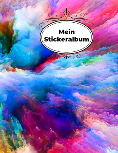 Mein Stickeralbum: Abstrakt Leeres Stickerbuch, stickeralbum leer zum sammeln