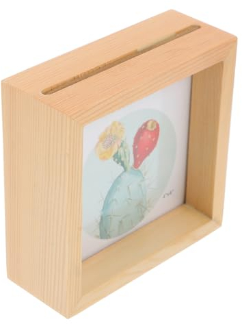 ifundom Holzbild-display Massivholzrahmen Wandmontage Größe A4 Elegantes Für Zuhause