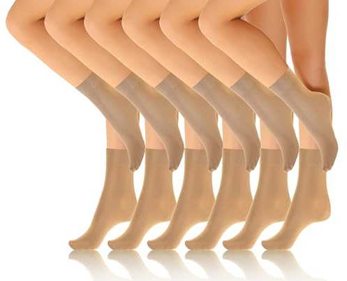 sesto senso 6 Paar Damen Söckchen Mikrofaser Einheitsgröße Seidenfein Socken 40 DEN Schuhsöckchen