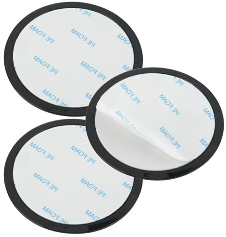 3 Pezzi Dischi Adesivi Cruscotto da 80 mm, Ventosa Universale Disco di Montaggio per Cruscotto Resistente al Valore Disco Adesivo Cerchi per Cruscotto Fotocamera Supporto per Parabrezza Telefono