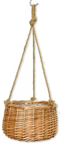 SBCC Hängekorb-Blumentöpfe, Hängende Hängetöpfe Aus Rattan, Geeignet for Aufhängen Von Stoff-Blumenkörben Auf Balkonen Und Gärten