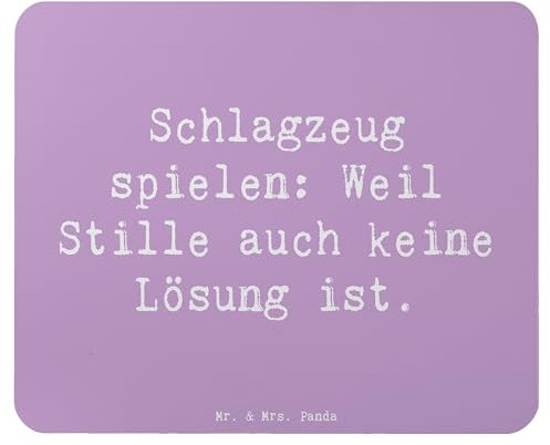 Mr. & Mrs. Panda Mauspad Spruch Schlagzeug Magie - Geschenk, Musik, Geschenkideen, Instrument, Band, Instrument Lernen, Mauspad Büro, Präsenz,