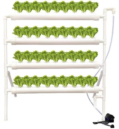AUBEST Torre idroponica, 36 Siti Impianto Sistemi idroponici Kit di Coltivazione Vasi da vivaio Anti parassiti Coltivazione Fuori Suolo Giardino Interno Coltivazione Fioriera Verdure