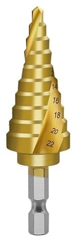 1 STÜCK Verbesserter Stufenbohrer 4 mm-22 mm Hochgeschwindigkeitsstahl-Mehrstufenbohrer for Blech