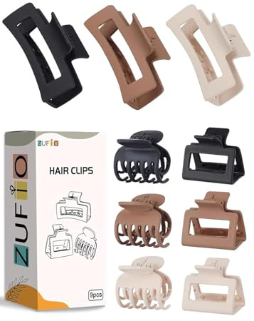 Haarklammern Kleine für Frauen | Rechteckige Haarklammern für feines Haar Quadratische haarklammern für dünnes Haar Accessoires für Frauen (NEW 9PCS)