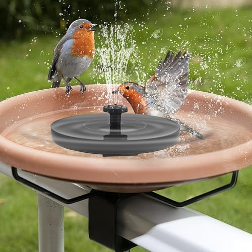 Fontaine solaire d'extérieur avec 7 styles de fontaine - Fontaine solaire pour l'extérieur - Silicium monocristallin - Pompe de bassin solaire pour l'extérieur, les bains d'oiseaux, les aquariums, les