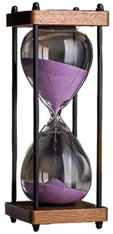 Clessidra Grande timer a clessidra da 60 minuti, timer a sabbia in metallo, orologio a clessidra, strumenti di gestione del tempo for la decorazione della scrivania dell'ufficio domestico della cucina