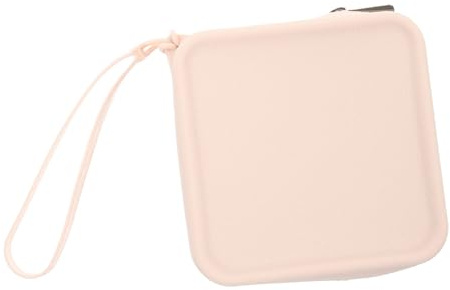 Mikinona Borsa Porta Assorbenti in Silicone Texture Pelle, Compatta e Pratica per Ragazze Giovani, per Primo Ciclo e Utilizzo in Viaggio