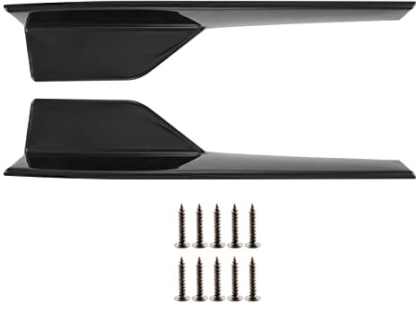 Croerma Minigonne Laterali per Veicoli Universali Nero 450 Mm Esterno Lato Inferiore Estensioni Inferiore Diffusori per Auto Un Labbro (Nero)