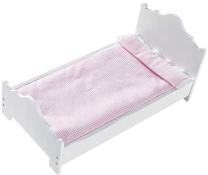 ZYIHNIRB Puppenbett Aus Holz, 53 cm Lang, Vielseitig