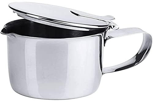Contacto Brocca per panna in acciaio inox 15 cl con coperchio