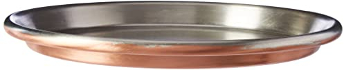 No marca Vigor Blinky 94080-30 Teglia Rame Stagnato, Tonda, Bordo da 3 cm, Diametro 30 cm