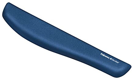 Fellowes ergonomische Handgelenkauflage für Tastatur PlushTouch™, super weiche Handballenauflage, Gel und Memoryfoam, blau