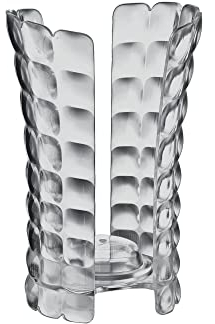 Guzzini - Tiffany, Portabicchieri Universale - Grigio Cielo, 12 x 10,3 x h18,3 cm - 19960092