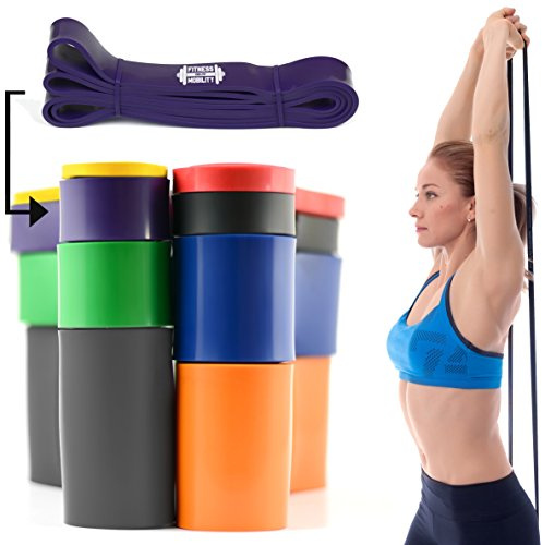 CKB LTD® Fitness Resistance Band SINGLE BAND | Widerstandsbänder | Fitnessbänder Trainingsbänder für Bodybulding Yoga Krafttraining Powerlifting & Fitness - Für Frauen und Männer geeignet, zur Unterstützung des Trainings und bei Klimmzügen, Calisthenics Gymnastik Pull-Up Klimmzughilfe | Professionelle Latex Widerstand Bänder