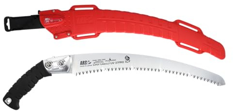 ARS UV-37Pro Astsäge mit Scheide, gebogen, 370 mm, S-Turbo-Cut-Klinge / 4,5 mm Teilung, Gummigriff.