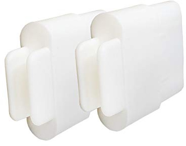DIWARO.® | 2er Set Endstabgleiter | 35mm x 14mm | weiß | Kunststoff | für Endleiste, Endschiene, Winkelendschiene | Rolladenpanzer, Jalousie, Rollo