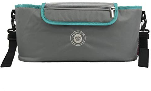 Lemmy Bollerwagen Organizer Tasche, LMYHT, Kinderwagen Organizer, Buggy Organizer (Grau)