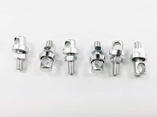 Fix-Nippel 6X Fahrrad Schutzblech Strebe STREBENBOLZEN 5 x 12 mm x 5,3 mm