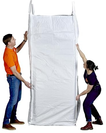Sac Big Bag 100x100x240cm | Big Bag Extra Large 2,5m³ | Sac à Gravats et Déchets Verts | Lot de 5