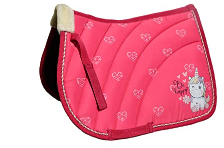 Rhinegold Unicorn Saddle Pad - Shetland - Pink