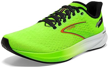 Brooks Herren Hyperion Sneaker, Green Gecko Red Orange White, 46 EU