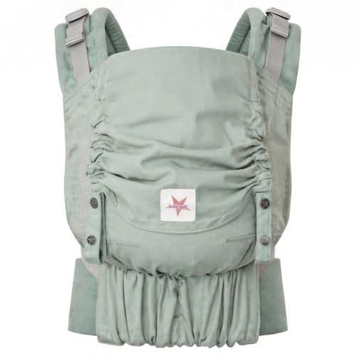 KOKADI Babytrage Flip Just Mint - Babytrage ab Geburt ✓ Ergonomisch ✓ Mitwachsend ✓ Half-Buckle ✓ Bio-Baumwolle ✓ GOTS zertifiziert ✓ GRATIS BeutelGröße: Baby