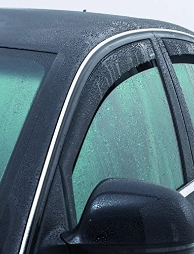 Vordere Windabweiser (1 Set) für die Fahrer und Beifahrerseite-CLS0033385D passend für OPEL Astra GTC TYP A-H/C, Coupé, 2-Door, 2005-2009 Dunkles Material
