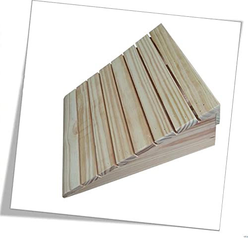 FREAZE Holz Türschwellenrampe 7-15cm, Rampe Rollstuhl Für Treppen, Tragbare Stufenrampe Auffahrkeil, Schwerlast Für Auto Motorrad Fahrrad (Size : 30 * 26 * 7cm(11.8 * 10.2 * 2.7inch))