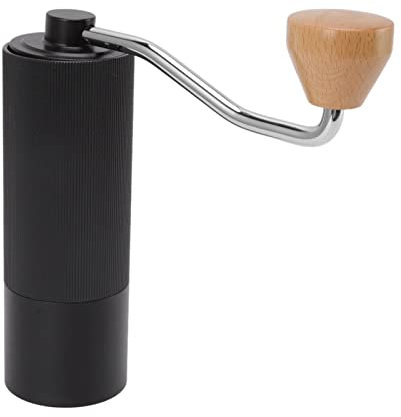 Otufan Manual Coffee Bean Grinder,2.0x6.1 Aluminum Alloy Dual Axes Quiet Portable Coffee Grinder with Conical Burr for Italian Coffee