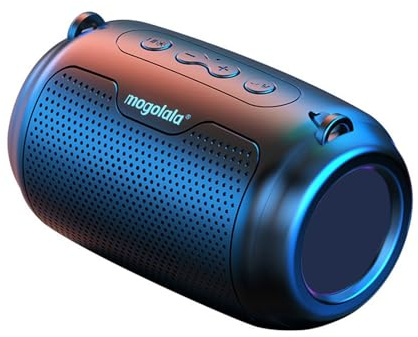 Bärbara Bluetooth-högtalare, trådlöst Bluetooth-ljud, bärbar utomhushögtalare, HD-ljud stereoljud, med LED-ljusläge, Bluetooth 5.0, for hem, utomhus, fest /1276