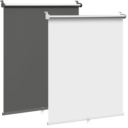 WOLTU Verdunkelungsrollo ohne Bohren, Klemmfix Thermorollo innen, Sicht- & Sonnenschutz Rollo, Schnurlos, Klemmrollo für Fenster & Türen, 100x150 cm, Weiß