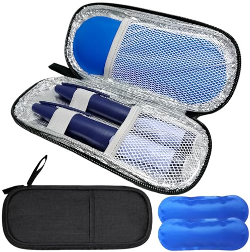 Borsa Termica per Insulina e Medicinali da Viaggio - Portatile e Fresca per Diabetici