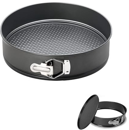 HUIBOHOU 8 Inch Round Pan for Baking,20 cm Springform Cake Tin with Loose Base, Non Stick Bake Ware Round Cake Tin for Restaurants, Home and Kitchen,PFOA Free