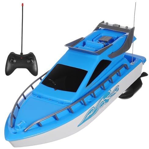 JOINPAYA 1 Satz Ferngesteuertes Boot Speedboot-anhänger Rc-Boote Für Erwachsene Junge Pool Für Kinder Im Alter Von 4-8 Jahren Elektrisches Schnellboot Boot Wasser Badespielzeug Plastik