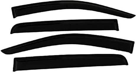 DZSQEGBX Fensterblende Sonnenschutz Regenschutz Fensterabweiser Für Ford Für Ranger Für Wildtrak T6 T7 T8 2012 2013 2014 2015 2016 2017 2018 2019 2020 2021 Wetterschutz(Schwarz)