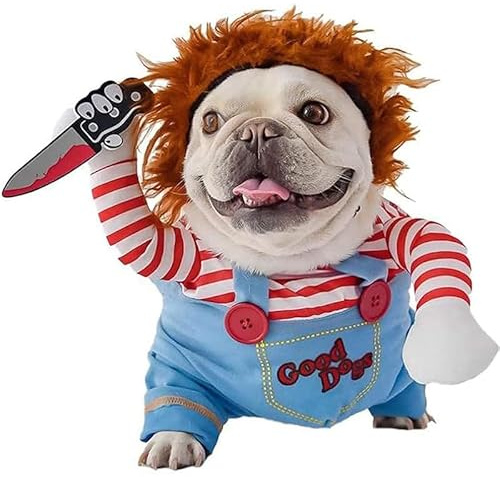 ChAusa Costume Halloween Cane, Costumi Halloween Cani Divertente Costume Cane Festa da Paura, Costumi per Cani Festa Cosplay Travestimenti per Portare a Spasso Festival Fotografia (S)