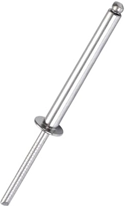 Aqxypas Remaches de Escape de Acero Inoxidable Largos, de Metal, de Alta Resistencia, Extra Largos, M4,0/4,8 mm de diámetro, 5/32 y 3/16 (20/50 Unidades)(20Pcs,4.0x25mm)