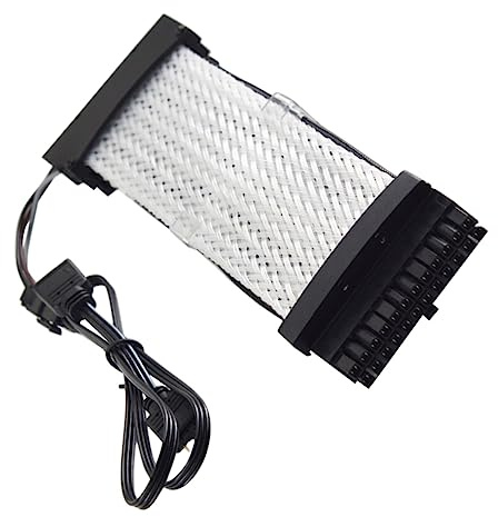24pin Rgb Cable Extension Abs Supply Sleeved Cable | 24pin, Weaving Mesh Structure Design, 5v 3-pin Argb Port Connection, 250w-1300w Power Range