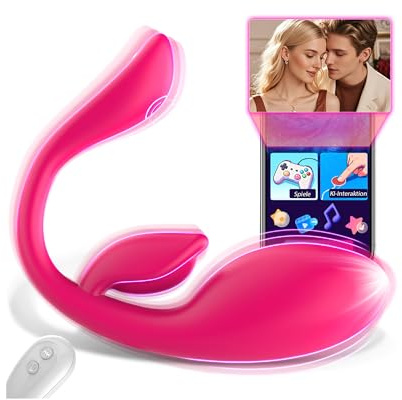 Cacuola Vibrator Sex Spielzeug für die Frau mit APP, Doppelkopf-Design | Präzise Doppelstimulation K/G/U/A-Punkt, Vibratorensets für Frauen, Liebeskugeln Vibration für Frauen, Dildos Sexspielzeug